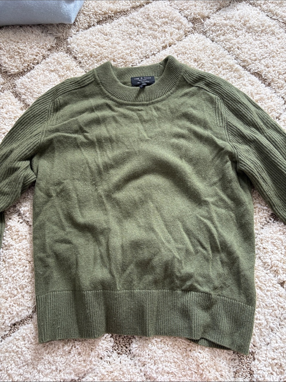 rag & bone Olive Green Crewneck Sweater